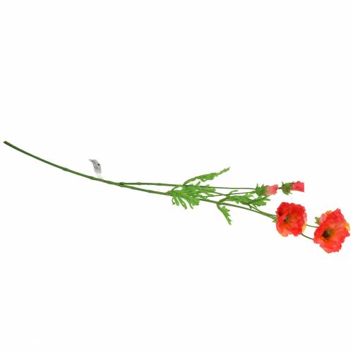 Floristik24 Dirbtinė aguonų rožinė, geltona aguonų šilkinė gėlė 67cm