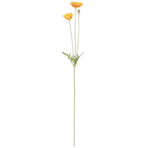 daiktų Aguonų puošmena dirbtinių gėlių puokštė oranžinė 78cm 6vnt