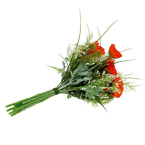Floristik24 Oranžinė aguonų puokštė 40cm