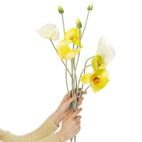 daiktų Dirbtinių aguonų dekoracija svetainėms ir biurams, 95 cm