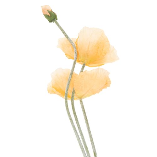 daiktų Dirbtinė aguonų gėlė vestuvių dekoravimui ir dizainui, 95 cm, 3 vnt.
