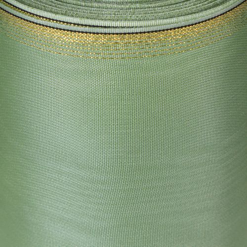 daiktų Muaro vainiko juostelė šalavijų žalia su auksiniu kraštu - 175 mm x 25 m - dekoratyvinė juostelė floristikai ir šventėms