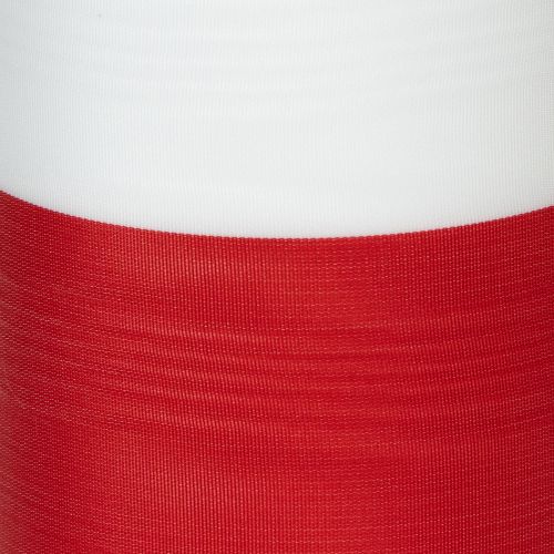 Muaro vainiko juostelė, gedulo juostelė baltai raudona, dekoratyvinė juostelė 150 mm, atminimo juostelė gedulo fleur, acetato taftos 25 m | Floristik24.lt