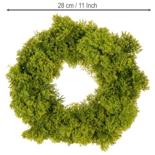 Dirbtinių samanų vainikas, dekoratyvus stalui ar durims, 28 cm | Floristik24.lt
