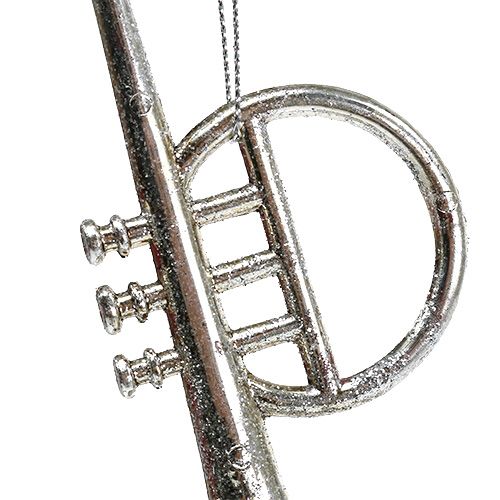 Floristik24 Muzikos instrumentai rūšiuojami. 12cm - 14,5cm sidabrinis 3vnt
