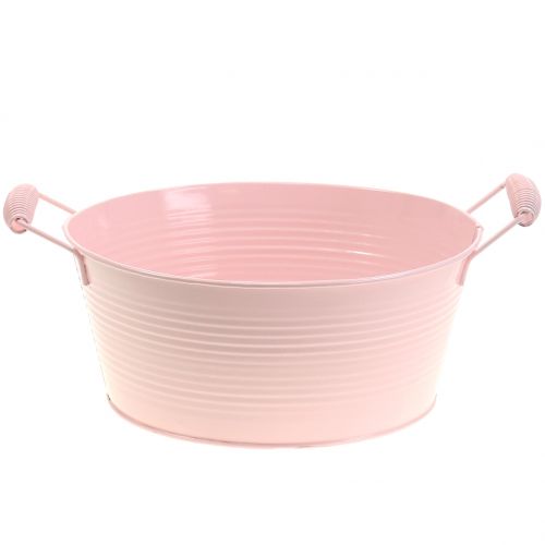 Floristik24 Cinko dubuo pastelinės spalvos su rankena Ø22cm A9,5cm 3vnt