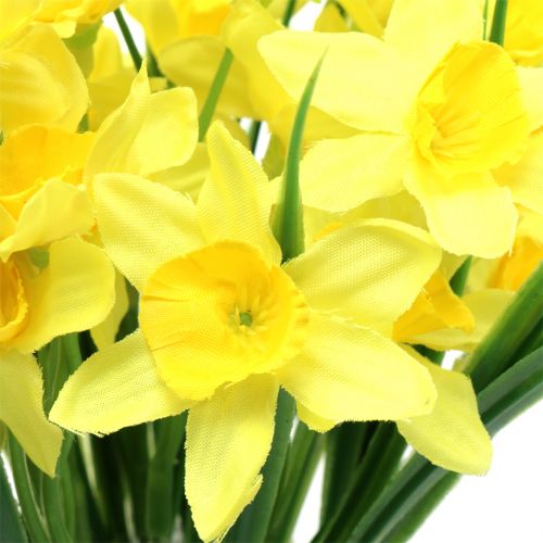 Floristik24 Narcizo geltona 27cm 12vnt stalo dekoracija