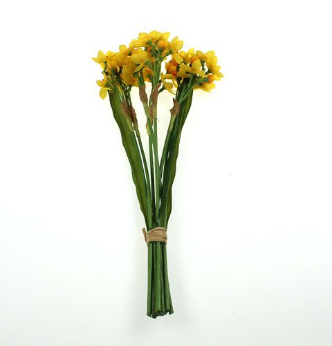 Floristik24 Narcizų puokštė geltona 35cm 3vnt