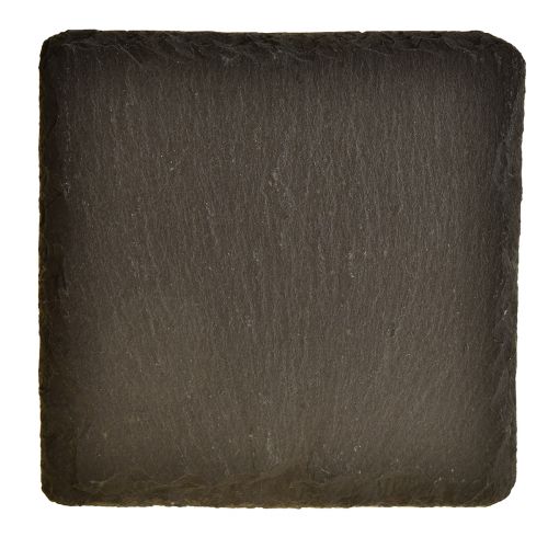 daiktų Natūralaus skalūno plokštės kvadratiniai padėkliukai juodi 10×10cm 6 vnt