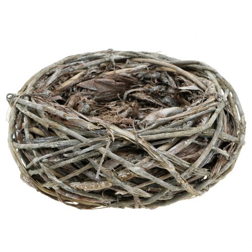 Floristik24 Deco lizdas natural Ø17cm 2vnt
