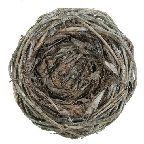 Floristik24 Deco lizdas natural Ø17cm 2vnt