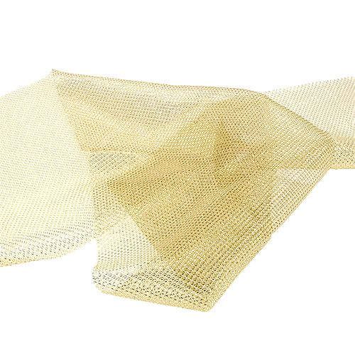 Floristik24 Tinklinis audinys auksinis su blizgučiais 15cm 5m