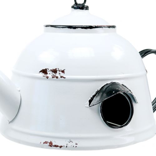 Floristik24 Inkilas arbatos virdulys Vintage White, Black H17cm