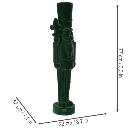 Spragtuko figūrėlė, stovinti, kalėdinė dekoracija, pūkuotinė, 77 cm | Floristik24.lt