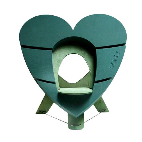 Floristik24 OASIS® Bioline® Deco urnos širdelė 65cm su stovu