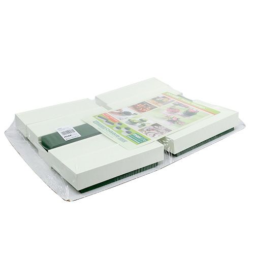 daiktų Gėlių putplasčio plytų stalo apdaila žalia 22cm x 7cm x 5cm 10 vnt
