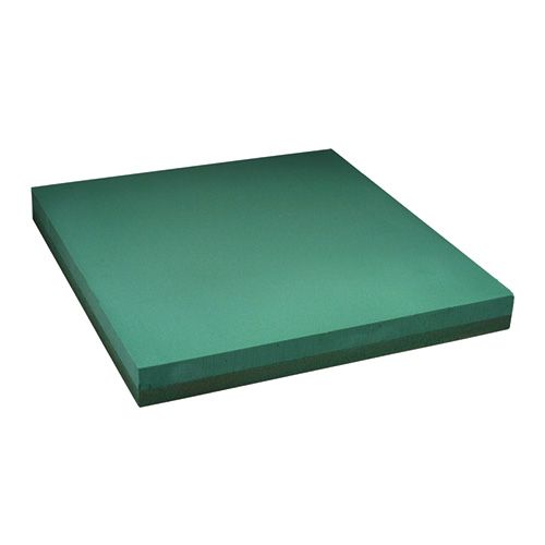 daiktų Gėlių putplasčio plokštės dizaino lapo įkišama medžiaga žalia 61x61cm 1 vnt