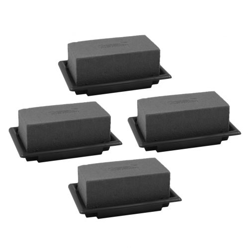 OASIS® Black Table Deco Mini Floral Foam Black 4 vnt