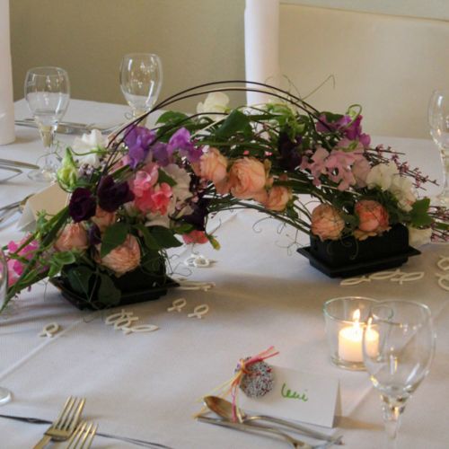 daiktų OASIS® Black Table Deco Mini Floral Foam Black 4 vnt