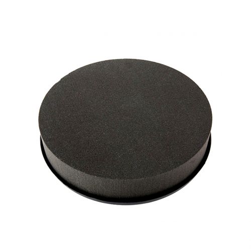 Gėlių putplasčio cilindro kamščio dydis juodas Ø15cm H5cm 2vnt