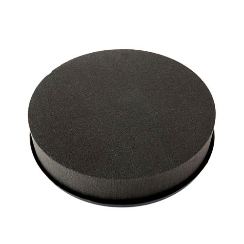 Floristik24 Kištuko išmatavimai cilindras juodas kamščio putplastis Ø22cm H5cm 2vnt