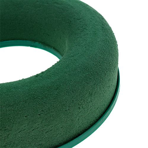 daiktų Gėlių putplasčio žiedinis vainikas žalias H2,5cm Ø17cm 6 vnt
