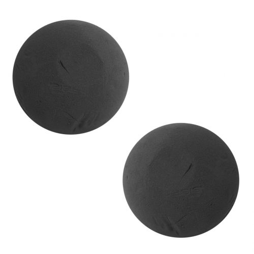 daiktų Gėlių putplasčio kamuoliukų masė juoda Ø16cm 2 vnt