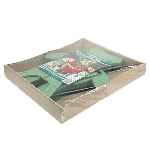 daiktų Gėlių putplasčio figūrėlė Teddy su stovu 48.5cm x 42cm H5cm 1 vnt.