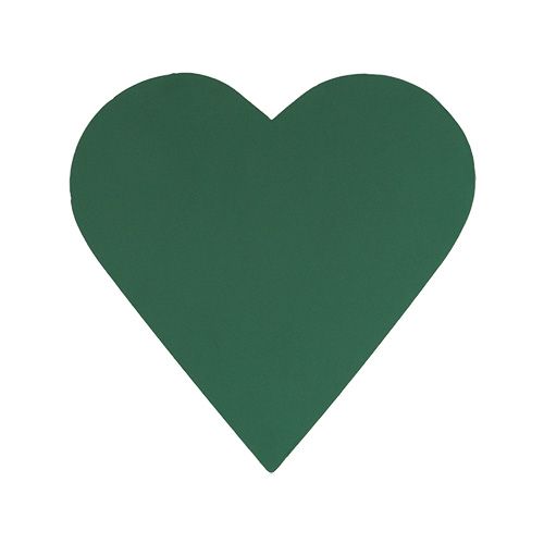 Floristik24 Floral Foam Heart Floral Green 31cm × 29cm 2vnt