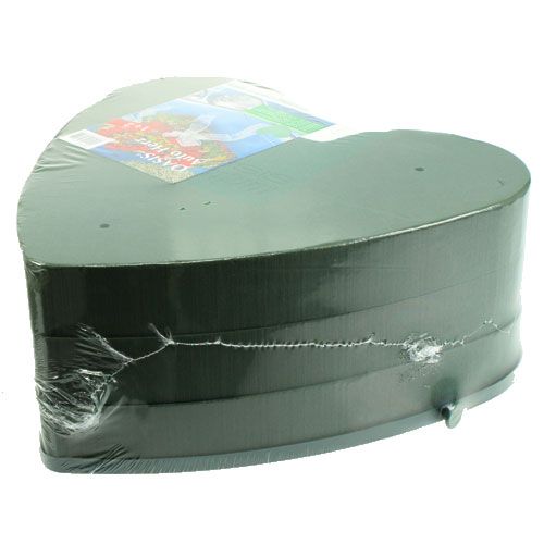 Floristik24 Gėlių putplasčio automobilio širdelė 42cm x 42cm x 8cm 3vnt