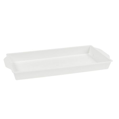 daiktų OASIS® įkraunamas dubuo baltas 23 cm x 11,5 cm x 2,5 cm 5 vnt.