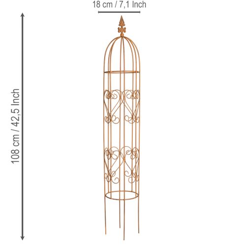 daiktų Sodo grotelės, laipiojimo priemonė rožėms ir kitiems vijokliniams augalams, idealus sodo dizainas, 108 cm, 2 vnt. rinkinys.