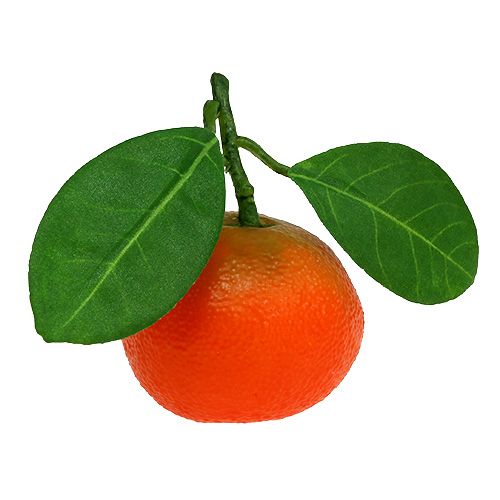 Floristik24 Oranžinė mini su lapeliu 5cm 8vnt