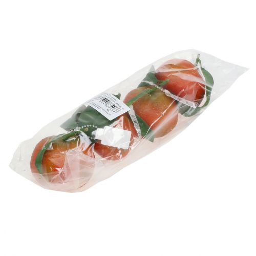 Floristik24 Oranžinė su lapeliu 7cm 4vnt
