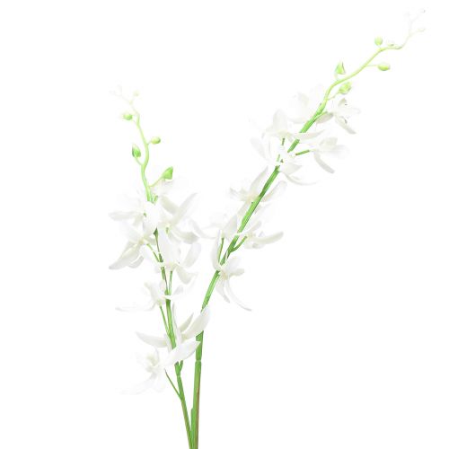 Orchidėjos dirbtinės Oncidium dirbtinės gėlės baltos 90cm