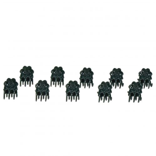 Floristik24 Orchid Clips Plastic Green Pakuotėje 10 vnt