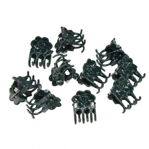 daiktų Orchid Clips Plastic Green Pakuotėje 10 vnt