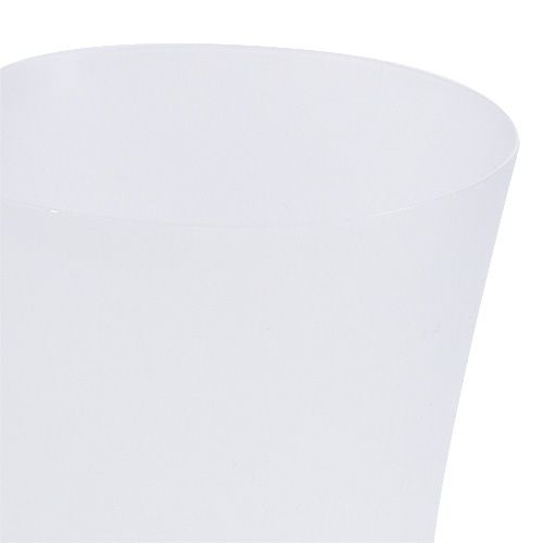 Floristik24 Orchidėjų vazonas plastikinis baltas Ø12,5cm H14cm, 1vnt