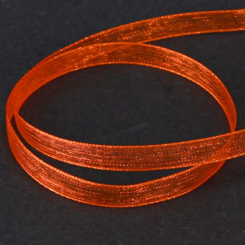 daiktų Organzos juostelė dovanų juostelė oranžinė juostelė 6mm 50m