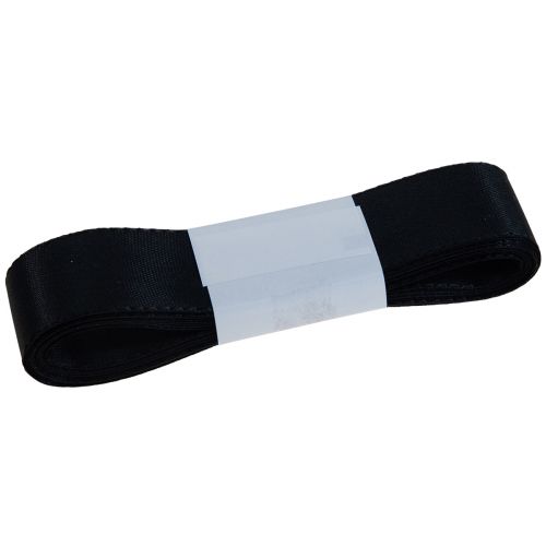 daiktų Deko juostelė dovanų juostelė juoda juostelė 25mm 3m
