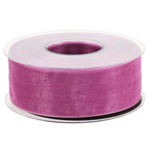 daiktų Organzos juostelė baklažanai 40mm 50m