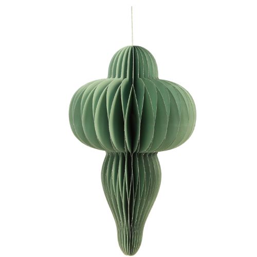 daiktų Kalėdinės dekoracijos iš popierinio ornamento mėtų spalvos H40cm 2 vnt