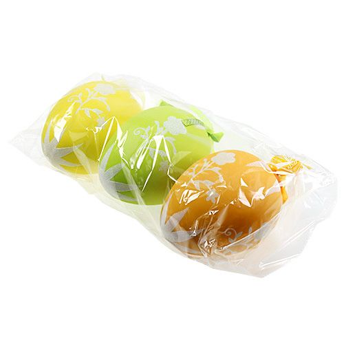 Floristik24 Velykų kiaušinis plastikinis spalvotas 16cm 3vnt