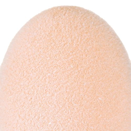 daiktų Velykiniai kiaušiniai Maži Flocked Persikai Ruda Balta H4cm 15 Vnt