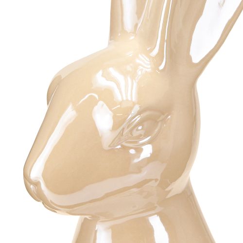 daiktų Velykų zuikis keramikinis smėlio spalvos Keraminis zuikis didelis, aukštis 49,5 cm