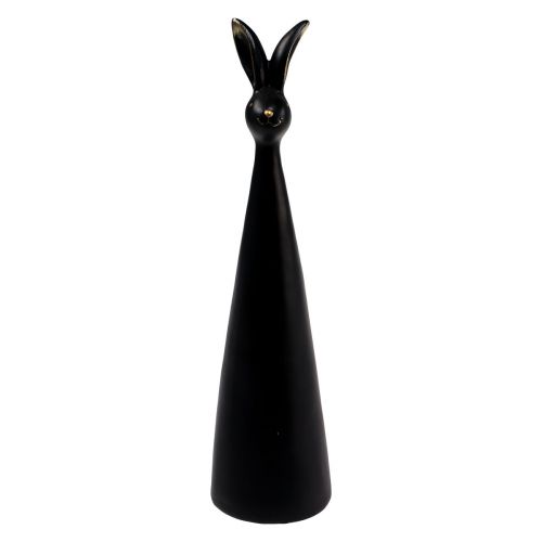 daiktų Velykų zuikis juodas auksas Velykų puošmena zuikis Ø10cm H42cm