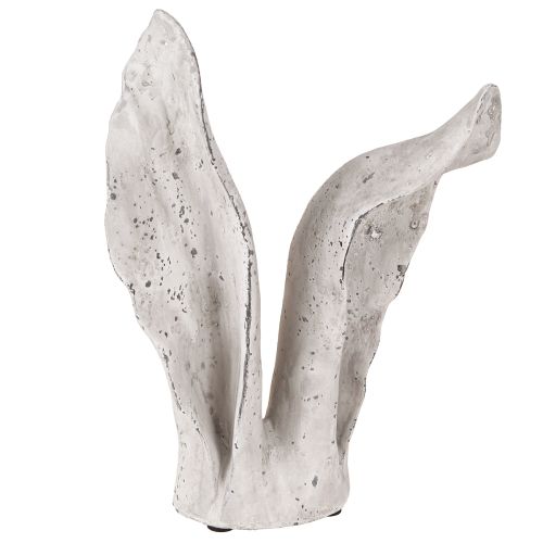 Floristik24 Velykų zuikio puošmena Triušio ausys Pilkos/baltos Shabby Chic H29cm