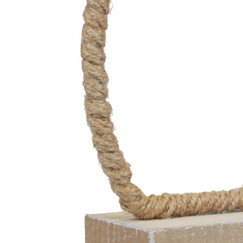 daiktų Velykų zuikio stalo puošmena Velykinė viela boho dekoracija 24cm 2vnt