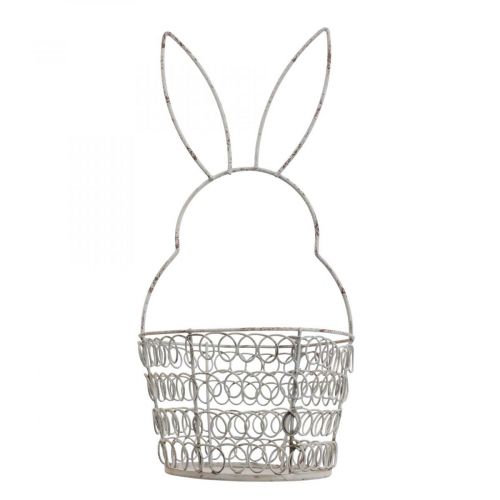 Velykinis krepšelis vielinis Easter Bunny Shabby Ø12cm H26,5cm