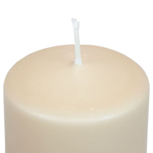 PURE kolonų žvakė smėlio spalvos Wenzel žvakės 130/60mm